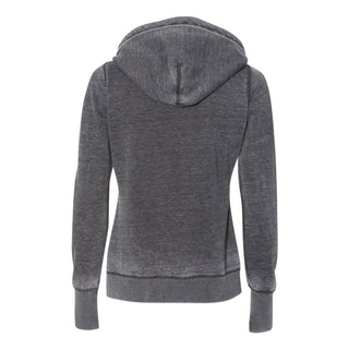 Indiana Script Women's Zen Fleece Hoodie - Dark Smoke