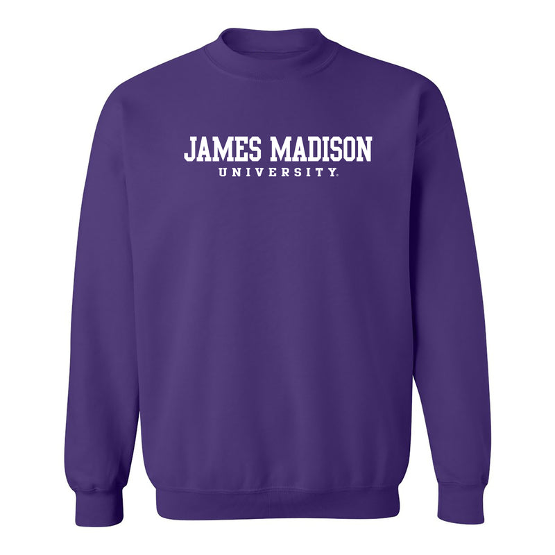 James Madison Basic Block Crewneck - Purple