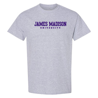 James Madison Basic Block T-Shirt - Sport Grey