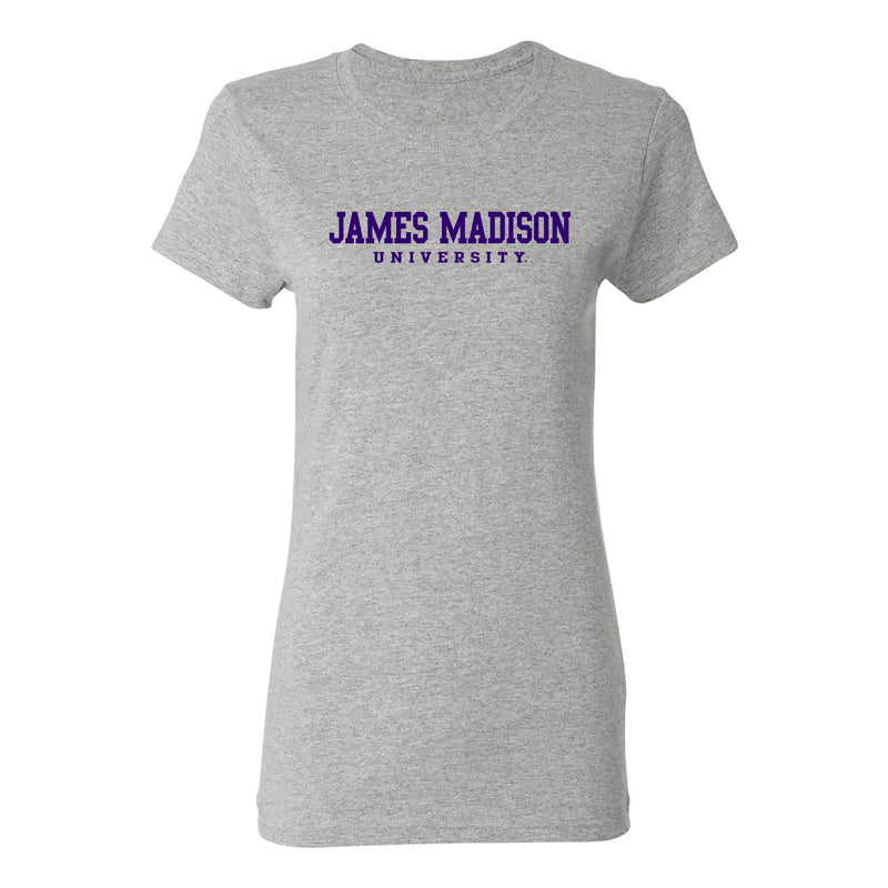 James Madison Basic Block Womens T-Shirt - Sport Grey