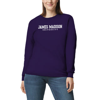 James Madison Basic Block Long Sleeve - Purple