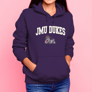 James Madison Arch Logo Hoodie - Purple