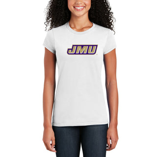 James Madison Primary Logo Women's T-Shirt - White