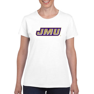 James Madison Primary Logo Women's T-Shirt - White