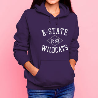 K-State Faux Stitch Arch Hoodie - Purple