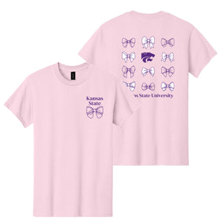 K-State Bow Bliss T-Shirt - Light Pink