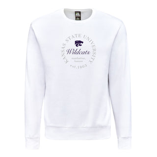 K-State Roundabout BTB Crewneck - White