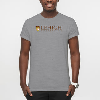 Lehigh University Mountain Hawks Instituional Logo T-Shirt - Sport Grey