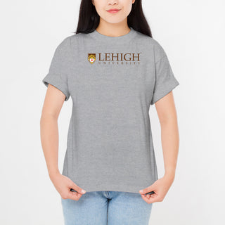 Lehigh University Mountain Hawks Instituional Logo T-Shirt - Sport Grey