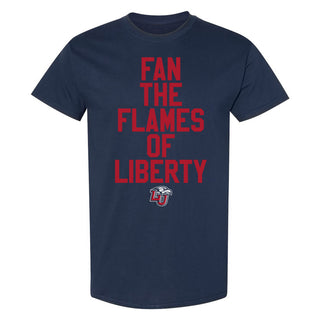 Liberty Flames Fight Song Sport T-Shirt - Navy