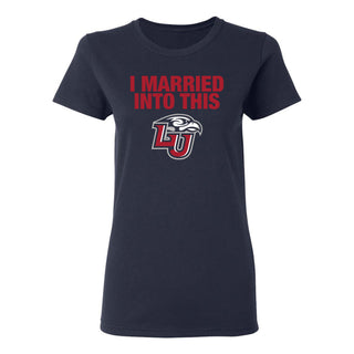 Liberty I Married Into This Women's T-Shirt - Navy