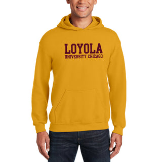 Loyola Chicago Ramblers Basic Block Hoodie - Gold