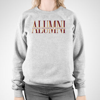 Loyola Chicago Classic Alumni Crewneck - Sport Grey