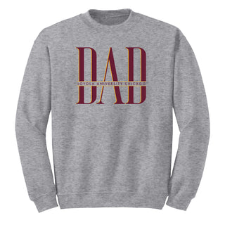 Loyola Chicago Classic Dad Crewneck - Sport Grey