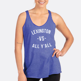 Lexington Vs All Y'all Racerback Tank - Royal