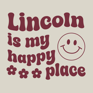 Lincoln Is My Happy Place CW T-Shirt - Parchment