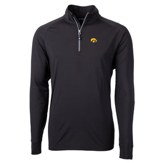 Cutter & Buck Iowa Adapt Eco Knit Quarter Zip Pullover - Black
