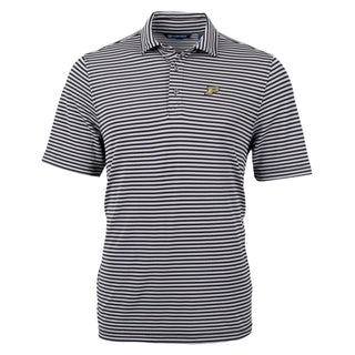 Cutter & Buck Purdue Virtue Eco Pique Stripe Recycled Polo - Black