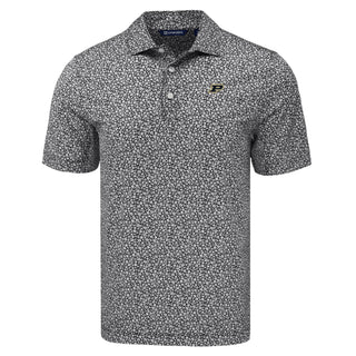 Cutter & Buck Purdue Pike Eco Flora Print Polo - Black