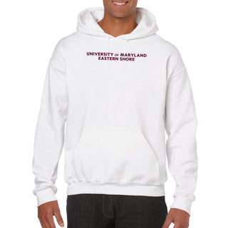 Maryland Eastern Shore Hawks Basic Block Hoodie - White