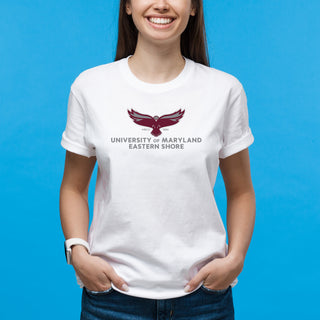Maryland Eastern Shore Hawks Primary Logo T-Shirt - White