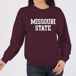 Missouri State Bears Basic Block Crewneck - Maroon