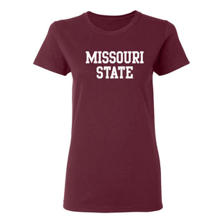 Missouri State Bears Basic Block Women's T-Shirt - Maroon