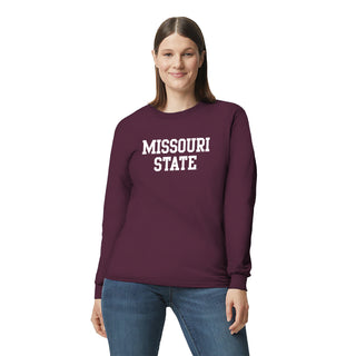 Missouri State Bears Basic Block Long Sleeve T-Shirt - Maroon