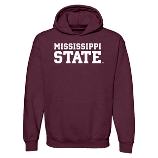 Mississippi State Basic Block Hoodie - Maroon