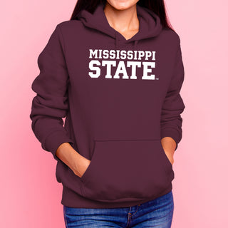 Mississippi State Basic Block Hoodie - Maroon