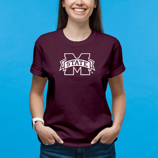 Mississippi State Bulldogs Primary Logo T-Shirt - Maroon