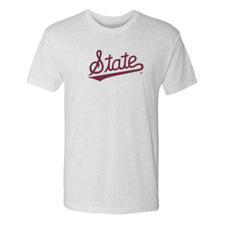 Mississippi State Script Logo NLA Triblend T-Shirt