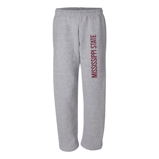 Mississippi State Bulldogs Super Block Sweatpants - Sport Grey
