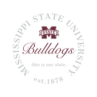 Mississippi State Roundabout BTB Crewneck - White