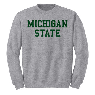 Michigan State Spartans Basic Block Crewneck Sweatshirt
