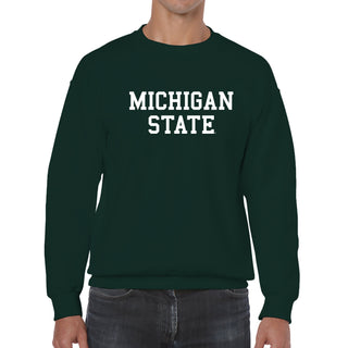 Michigan State Spartans Basic Block Crewneck Sweatshirt