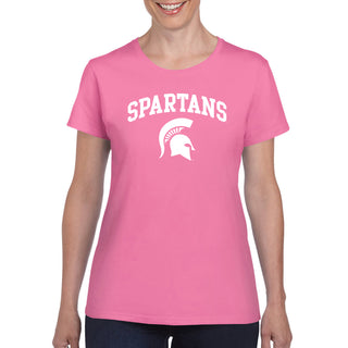 Michigan State Arch Logo Womens T-Shirt - Azalea