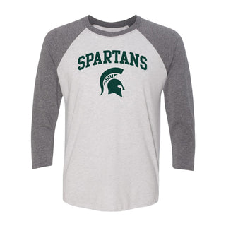 Michigan State Arch Logo 3/4 Sleeve Raglan