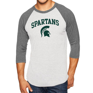 Michigan State Arch Logo 3/4 Sleeve Raglan