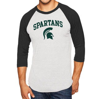 Michigan State Arch Logo 3/4 Sleeve Raglan