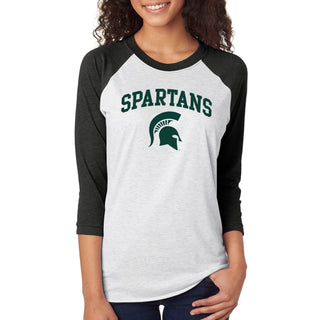 Michigan State Arch Logo 3/4 Sleeve Raglan