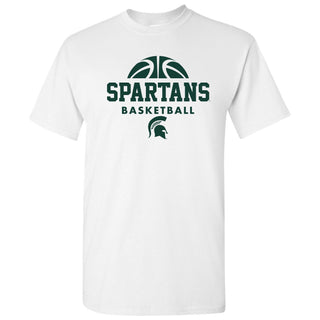 Michigan State University Spartans Basketball Hype Short Sleeve T-Shirt - White