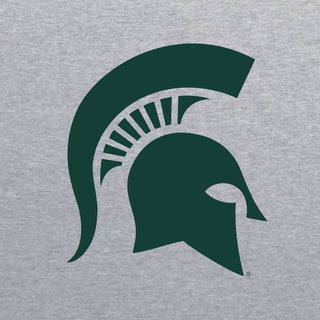 MSU Primary Logo Womens Racerback Tank - Heather Grey