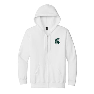 Michigan State Primary Logo LC EMB Full-Zip Hoodie