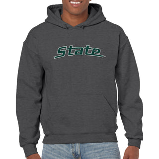 MSU State Wordmark Outline Hoodie