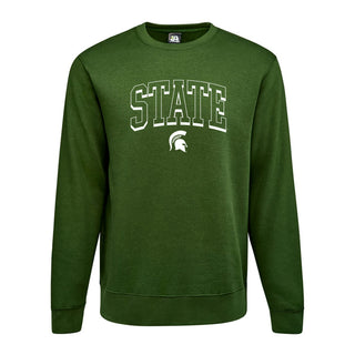 MSU Mega Shadow BTB Crewneck - Forest
