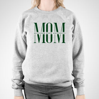 MSU Classic Mom Crewneck - Sport Grey