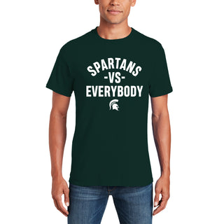 Michigan State Spartans Vs Everybody T-Shirt - Forest