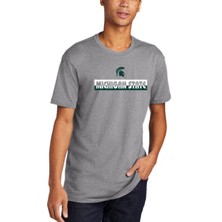 MSU Split Bar NLA T-Shirt - Heather Grey