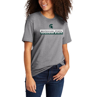 MSU Split Bar NLA T-Shirt - Heather Grey